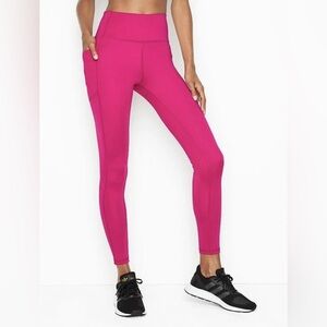 Victorias Secret Hot Pink Leggings Side Pocket Small 6